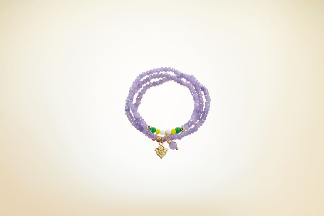 Triple Mala Lilac Jade