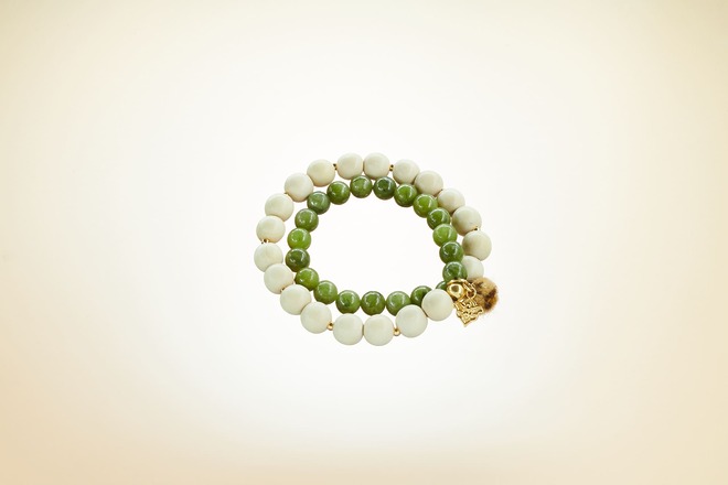 Double Mala Jade Leo