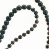 Boho Deluxe Kette mit Perlen aus 925 Sterlingsilber, Granat und Holz (schwarz)