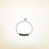 Pure Jewels Armband auf Elastikband mit Perlen aus 925 Sterlingsilber und Granat